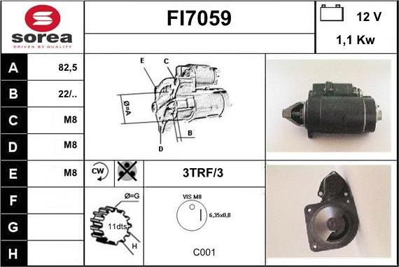 Sera FI7059 - Starter autospares.lv