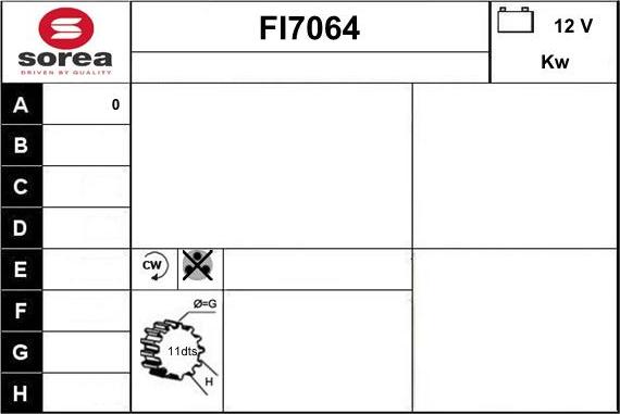 Sera FI7064 - Starter autospares.lv