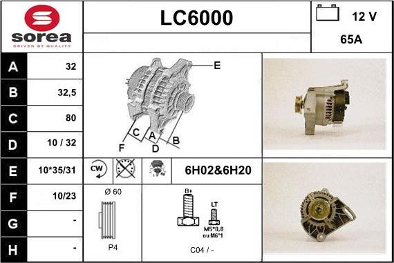 Sera LC6000 - Alternator autospares.lv