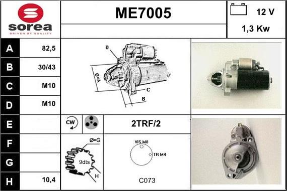 Sera ME7005 - Starter autospares.lv