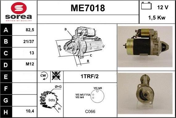 Sera ME7018 - Starter autospares.lv