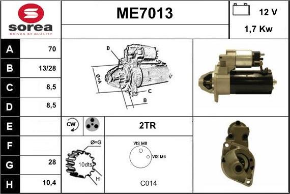 Sera ME7013 - Starter autospares.lv