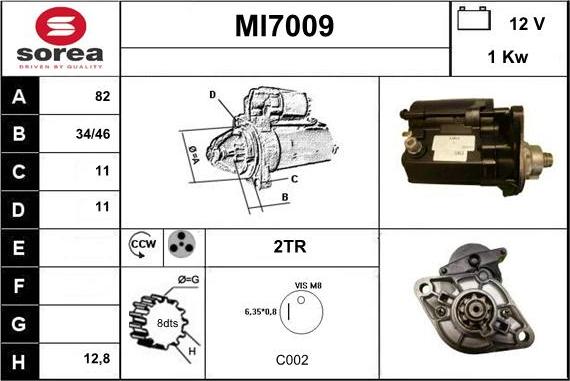 Sera MI7009 - Starter autospares.lv