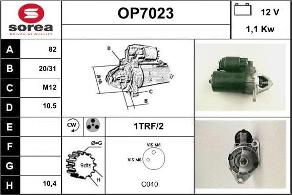 Sera OP7023 - Starter autospares.lv