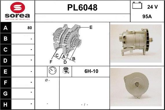 Sera PL6048 - Alternator autospares.lv