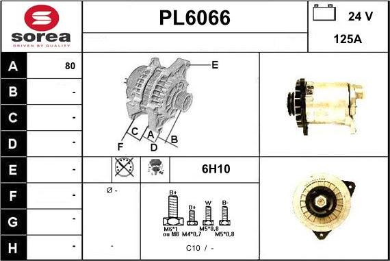 Sera PL6066 - Alternator autospares.lv