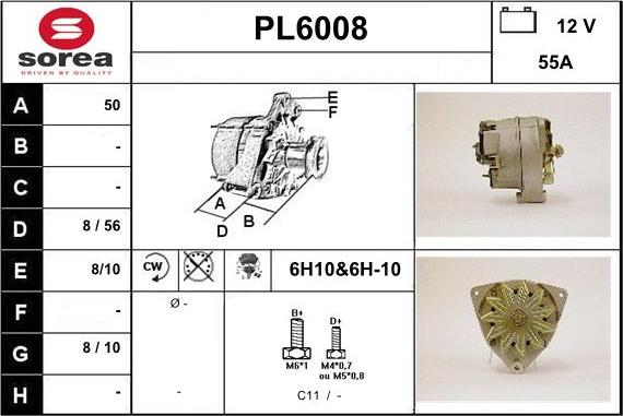 Sera PL6008 - Alternator autospares.lv