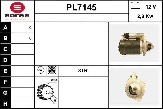 Sera PL7145 - Starter autospares.lv