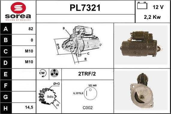 Sera PL7321 - Starter autospares.lv
