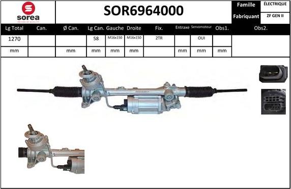 Sera SOR6964000 - Steering Gear autospares.lv