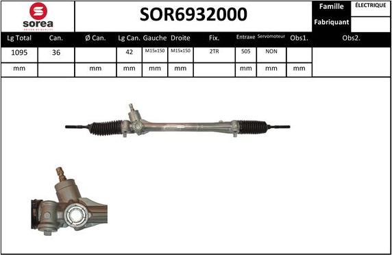 Sera SOR6932000 - Steering Gear autospares.lv