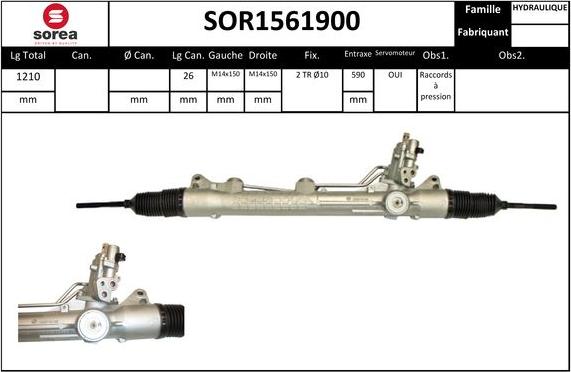 Sera SOR1561900 - Steering Gear autospares.lv