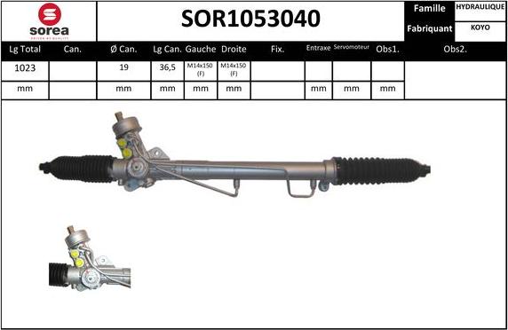 Sera SOR1053040 - Steering Gear autospares.lv