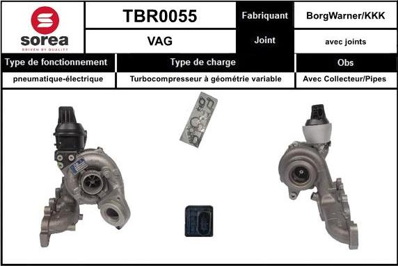 Sera TBR0055 - Charger, charging system autospares.lv