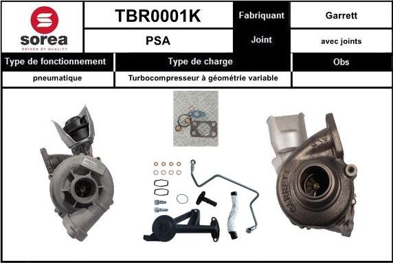 Sera TBR0001K - Charger, charging system autospares.lv