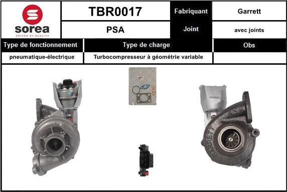 Sera TBR0017 - Charger, charging system autospares.lv