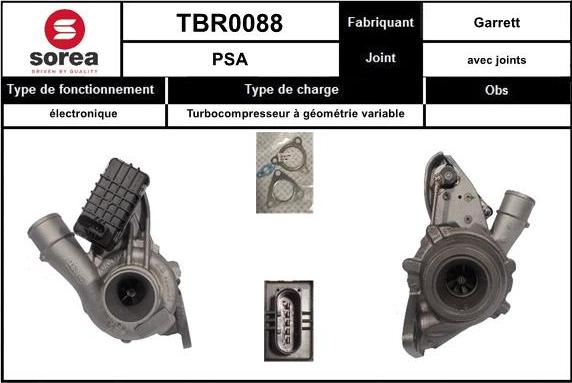 Sera TBR0088 - Charger, charging system autospares.lv