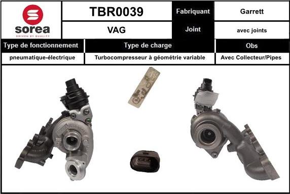 Sera TBR0039 - Charger, charging system autospares.lv