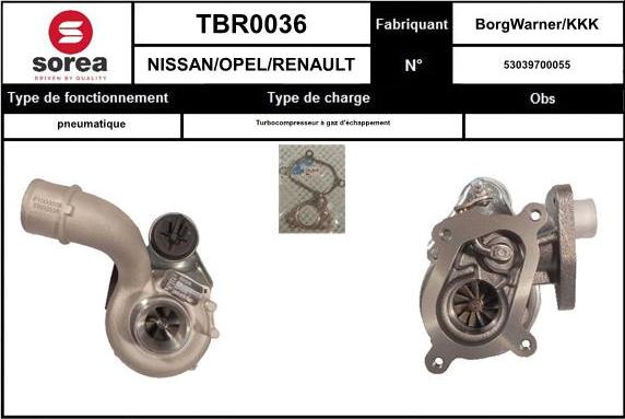 Sera TBR0036 - Charger, charging system autospares.lv