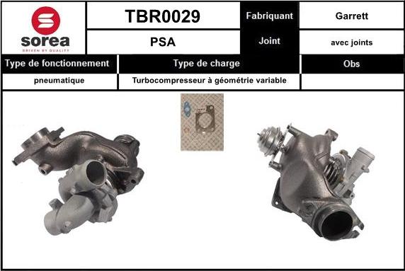 Sera TBR0029 - Charger, charging system autospares.lv