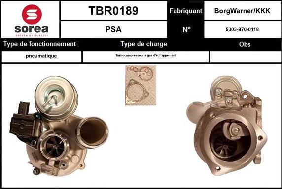 Sera TBR0189 - Charger, charging system autospares.lv