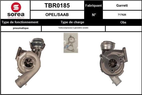 Sera TBR0185 - Charger, charging system autospares.lv