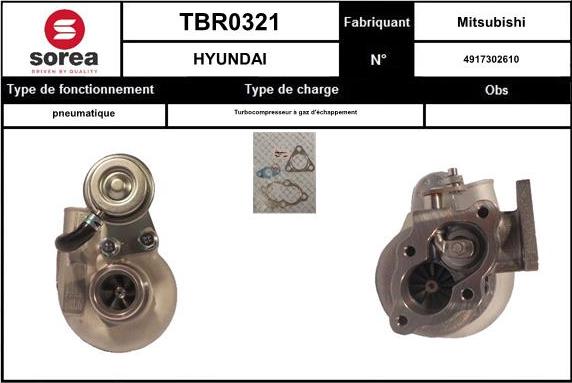 Sera TBR0321 - Charger, charging system autospares.lv