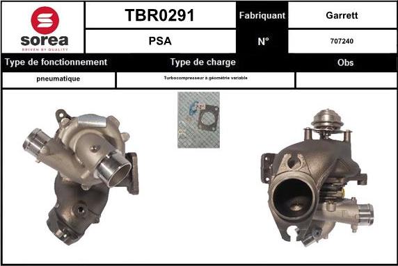 Sera TBR0291 - Charger, charging system autospares.lv