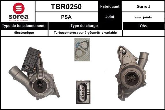 Sera TBR0250 - Charger, charging system autospares.lv