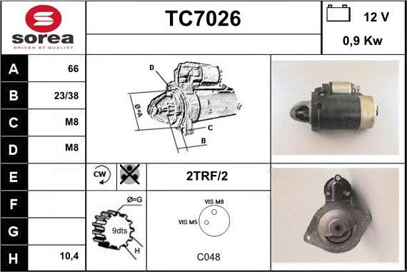 Sera TC7026 - Starter autospares.lv