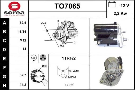 Sera TO7065 - Starter autospares.lv