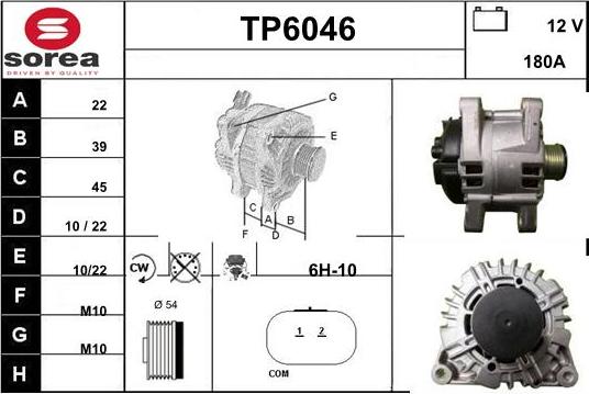 Sera TP6046 - Alternator autospares.lv