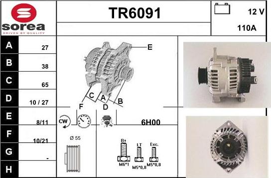 Sera TR6091 - Alternator autospares.lv