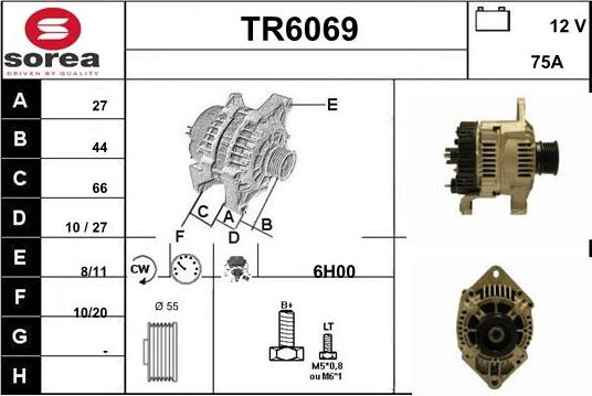 Sera TR6069 - Alternator autospares.lv