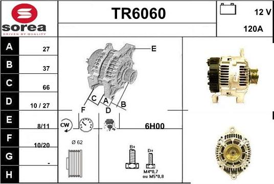 Sera TR6060 - Alternator autospares.lv