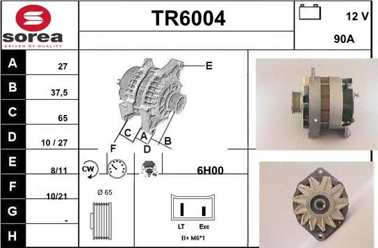 Sera TR6004 - Alternator autospares.lv