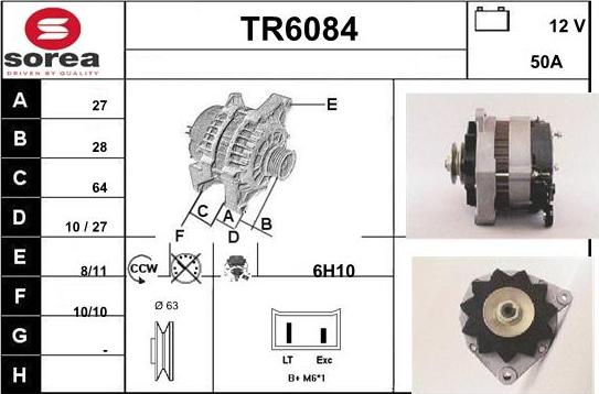 Sera TR6084 - Alternator autospares.lv