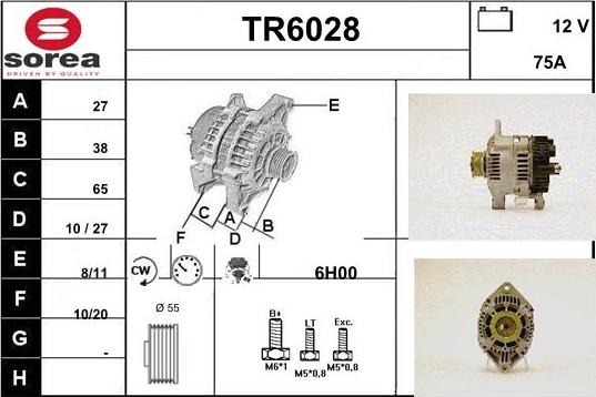 Sera TR6028 - Alternator autospares.lv