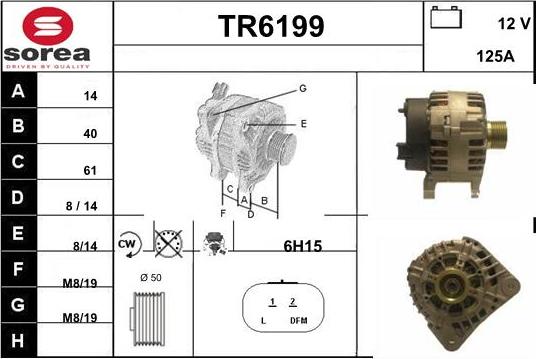 Sera TR6199 - Alternator autospares.lv