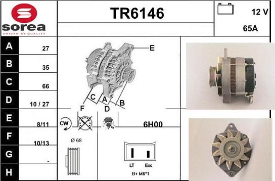 Sera TR6146 - Alternator autospares.lv
