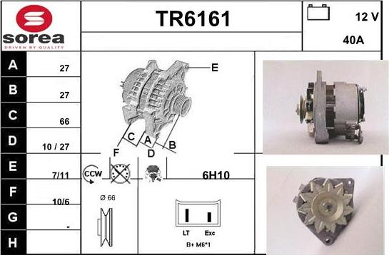 Sera TR6161 - Alternator autospares.lv