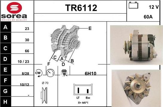 Sera TR6112 - Alternator autospares.lv