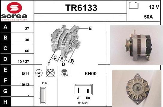 Sera TR6133 - Alternator autospares.lv