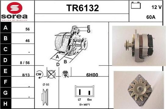 Sera TR6132 - Alternator autospares.lv