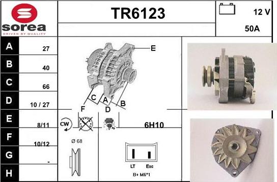 Sera TR6123 - Alternator autospares.lv