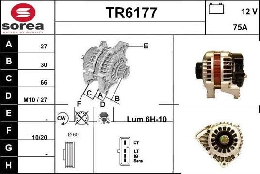 Sera TR6177 - Alternator autospares.lv