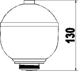 Sercore 155418 - Suspension Sphere, pneumatic suspension autospares.lv