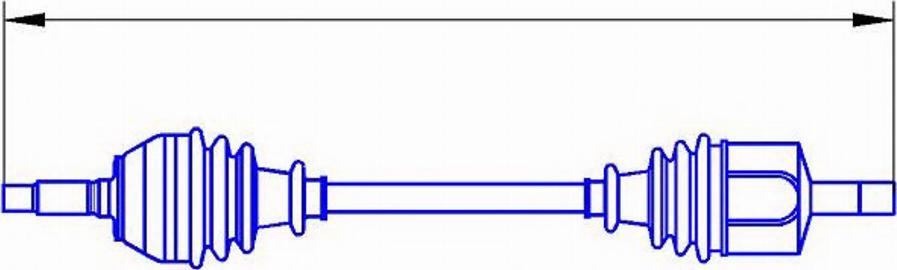 Sercore 12458A - Drive Shaft autospares.lv