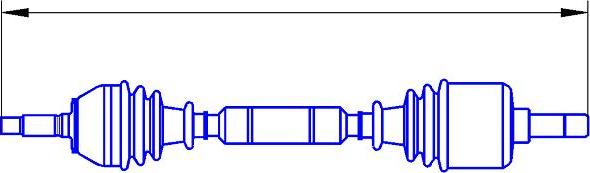 Sercore 12464A - Drive Shaft autospares.lv