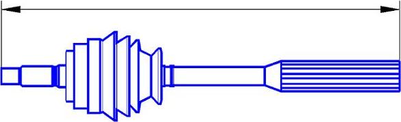 Sercore 12700 - Drive Shaft autospares.lv